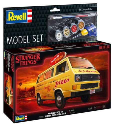 Revell 67725 Stranger Things VW T3 Bus 'Surfer Boy' (Model Set)