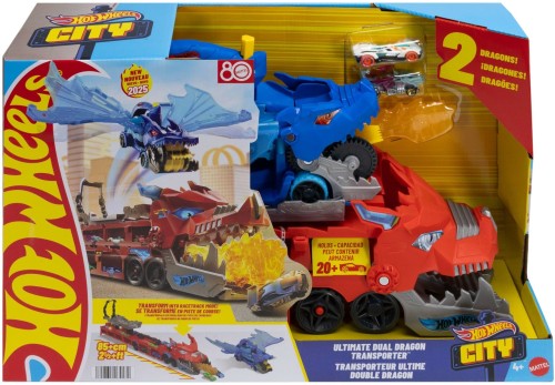 Hot Wheels JBM72 Smoczy Transporter 2 w 1