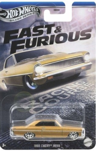 Hot Wheels HNR88 JBY42 Silver Series F&F 1966 Chevy Nova