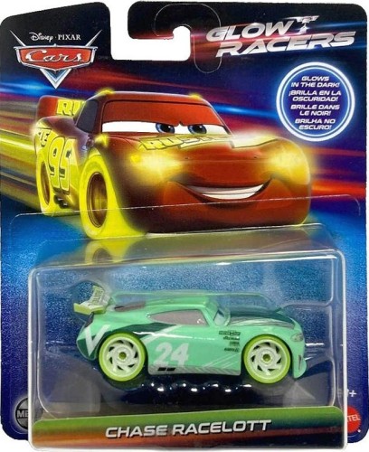 Cars HPG76 HYM84 GLOW RACERS Chase Racelott Świecący w ciemności
