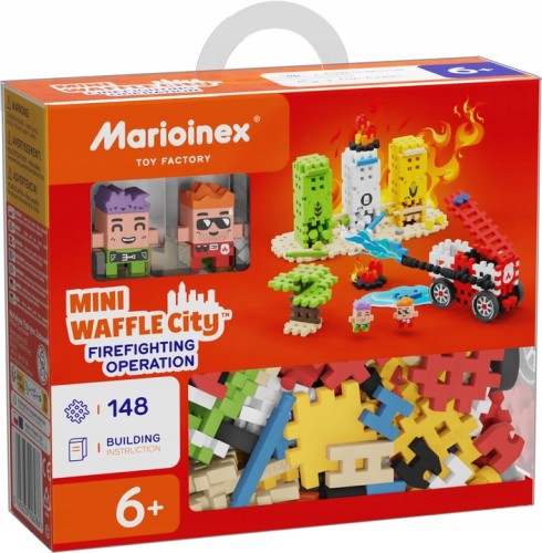 MARIOINEX 906286 Mini Wafle AKCJA STRAŻACKA 148el