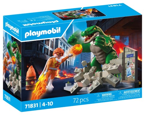 PLAYMOBIL 71831 Bohaterski pojedynek z jaszczurem