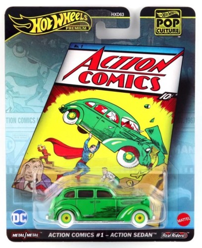Hot Wheels HXD63 HVJ50 Premium Pop Culture DC Action Comics Auto Action Sedan