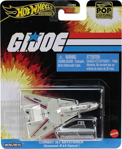 Hot Wheels HXD63 JBL77 PREMIUM G.I.JOE Combat Jet Sky Striker F-14 Tomcat