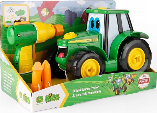 TOMY John Deere Zbuduj traktor Johnny z wiertarką