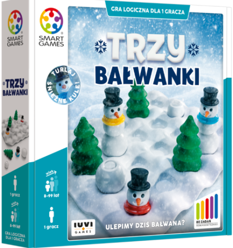 Smart Games SG095 Trzy Bałwanki Gra logiczna dla 1 gracza