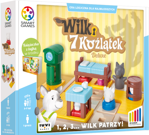 Smart Games SG027 Wilk i 7 koźlątek Gra logiczna z bajką