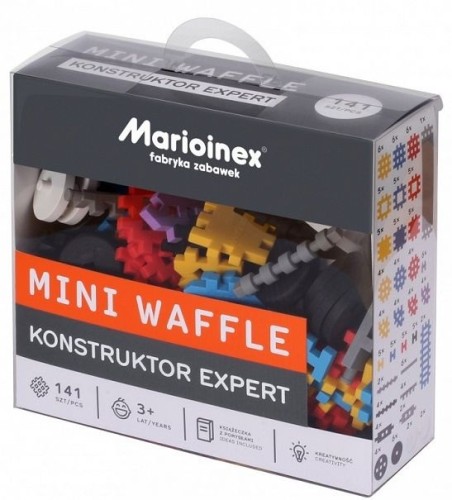 Marioinex KLOCKI WAFFLE MINI 141 SZT. KONSTRUKTOR EXPERT