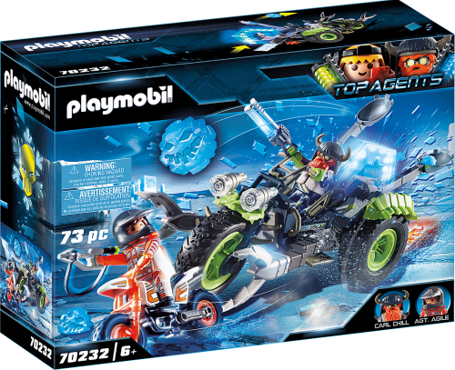 PLAYMOBIL 70232 TOP AGENTS Arktyczni rebelianci Lodowy trójkołowiec