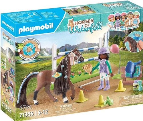 PLAYMOBIL 71355 HORSES OF WATERFALL Zoe i Blaze tor z przeszkodami