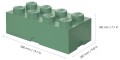 LEGO®  Pojemnik klocek Brick 8 (Oliwkowy)