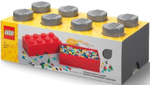 LEGO® Pojemnik klocek Brick 8 (Ciemnoszary)