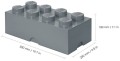 LEGO® Pojemnik klocek Brick 8 (Ciemnoszary)