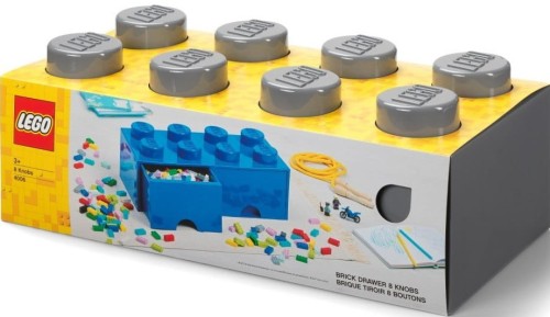 LEGO® Szuflada klocek Brick 8 (Ciemnoszary)