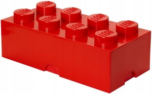  LEGO Pojemnik na klocki 8 czerwony