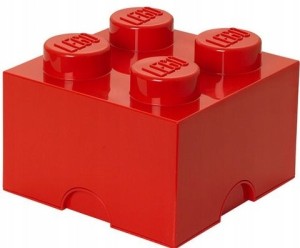 LEGO Pojemnik na klocki 4 czerwony
