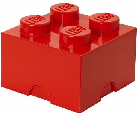 LEGO Pojemnik na klocki 4 czerwony