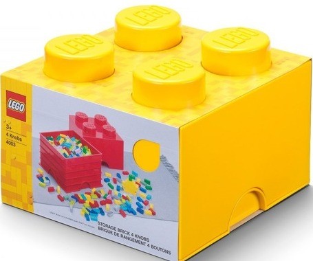 LEGO Pojemnik na klocki 4 żółty