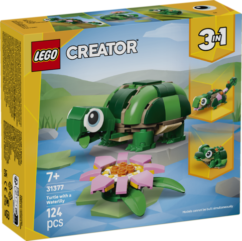 LEGO Creator 31377 Żółw i kwiat lilii wodnej