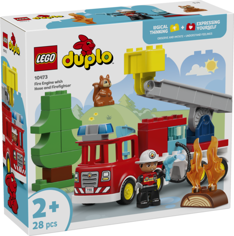 LEGO Duplo 10473 Wóz strażacki z wężem i strażakiem
