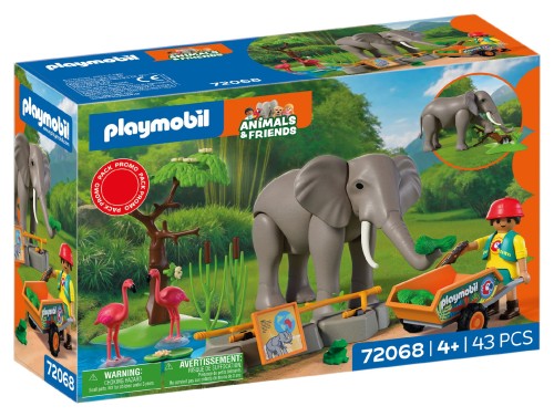 PLAYMOBIL 72068 Słoń z Opiekunem
