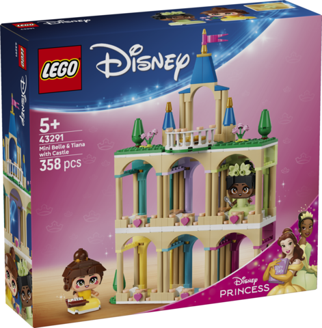 LEGO Disney 43291 Mała Bella i Tiana z zamkiem