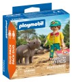 PLAYMOBIL 72025 DuoPack Strażnik leśny z nosorożcem