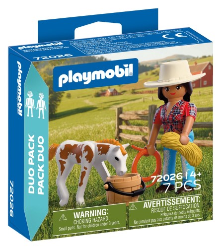 PLAYMOBIL 72026 Duo Pack Kowbojka ze źrebakiem