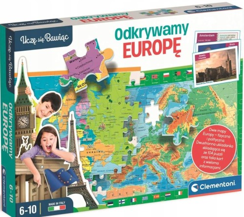Clementoni 50422 UCZĘ SIĘ BAWIĄC Odkrywamy Europę