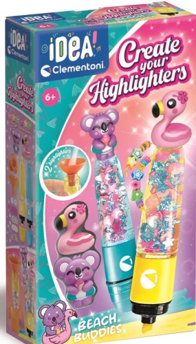 Clementoni 18396 IDEA Mini fabryka markerów - Plażowi przyjaciele