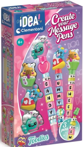 Clementoni 18399 IDEA Mini fabryka długopisów z wiadomością - Jedzenie