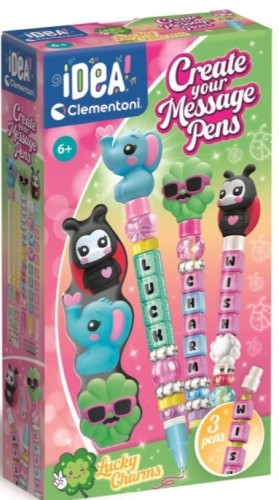 Clementoni 18402 IDEA Mini fabryka długopisów z wiadomością - Szczęściarze