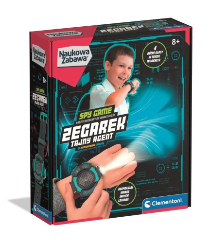 Clementoni 50436 NAUKOWA ZABAWA Zegarek Tajny Agent