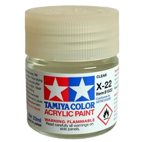 Tamiya 81022 X-22 CLEAR Lakier bezbarwny błyszczący 23ml