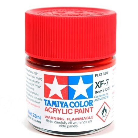 Tamiya 81307 XF-7 Farba akrylowa FLAT RED - 23ml