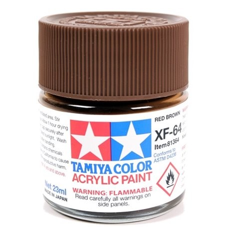 Tamiya 81364 XF-64 Farba akrylowa RED BROWN - 23ml