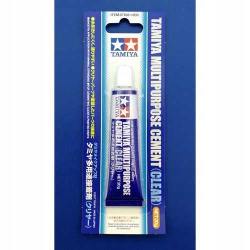 Tamiya 87188 MULTIPURPOSE CEMENT - CLEAR - klej do pomalowanych elementów i oszklenia