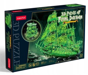 CUBIC FUN T4041H Puzzle 3D Latający Holender świecący w ciemności