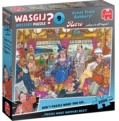 Wasgij JUM00504 MYSTERY Retro napad na pociąg Puzzle 1000el