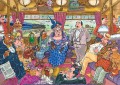 Wasgij JUM00504 MYSTERY Retro napad na pociąg Puzzle 1000el