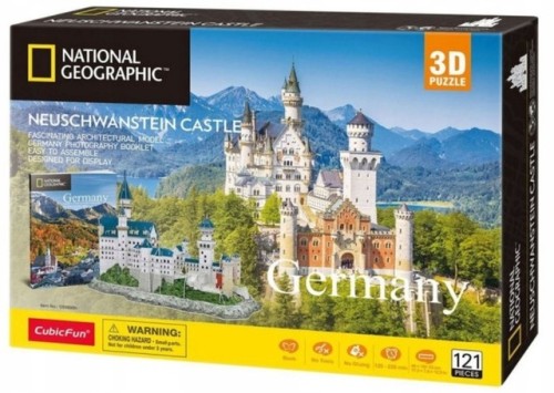 CUBIC FUN DS0990H National Geographic Zamek Neuschwanstein PUZZLE 3D