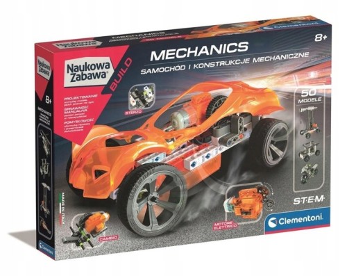 Clementoni 50872 NAUKOWA ZABAWA Samochód i Konstrukcje Mechaniczne
