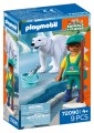 PLAYMOBIL 72090 Animals & Friends Zoo: Niedźwiedź polarny i opiekun