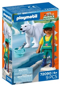 PLAYMOBIL 72090 Animals & Friends Zoo: Niedźwiedź polarny i opiekun
