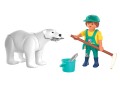 PLAYMOBIL 72090 Animals & Friends Zoo: Niedźwiedź polarny i opiekun