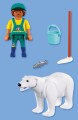 PLAYMOBIL 72090 Animals & Friends Zoo: Niedźwiedź polarny i opiekun