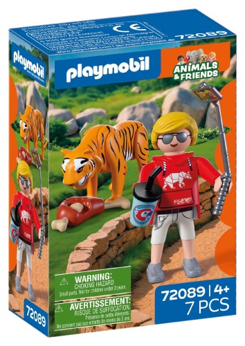 PLAYMOBIL 72089 Animals & Friends Zoo: Tygrys i odwiedzający