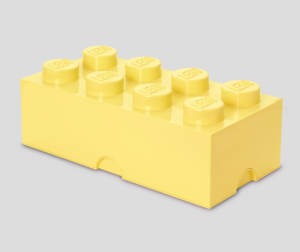 LEGO Pojemnik na klocki 8 pastelowy żółty