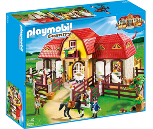 PLAYMOBIL 5221 Duża stadnina koni z boksami stajennymi