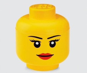 LEGO  Pojemnik głowa dziewczynka rozmiar L